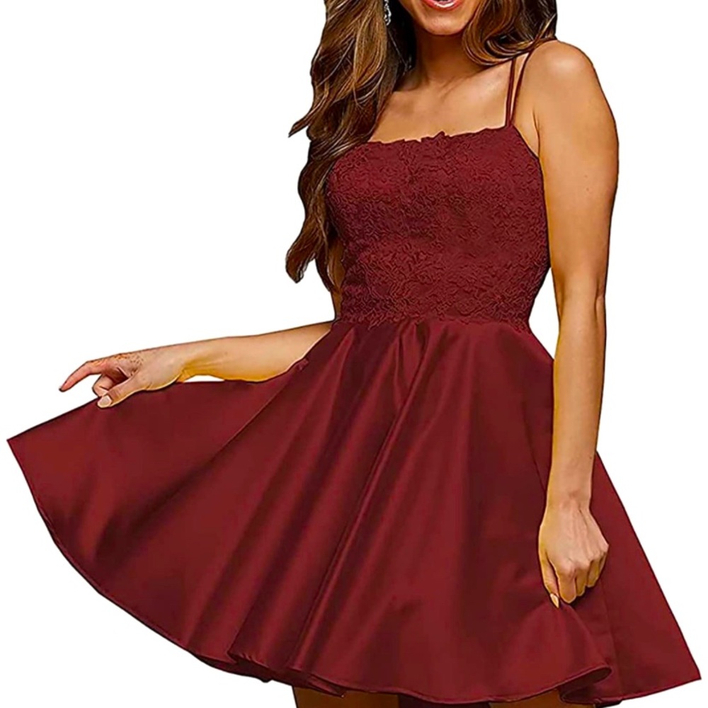 Deep Red Dress